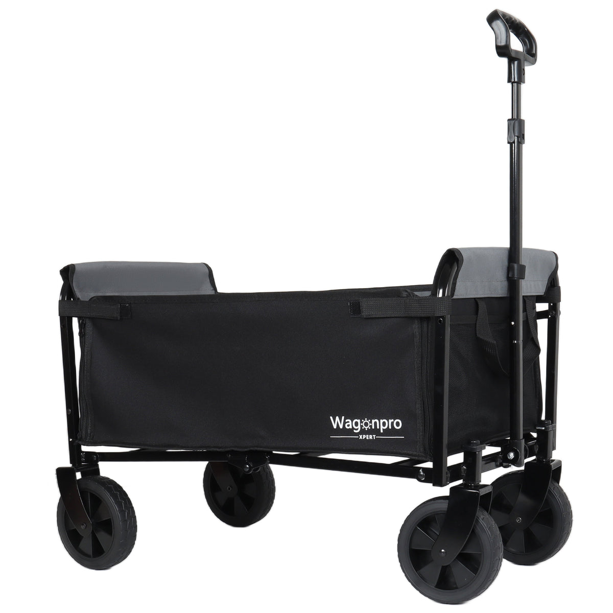 All-in-One Convertible Folding Trolley with Bench Seat - Steel