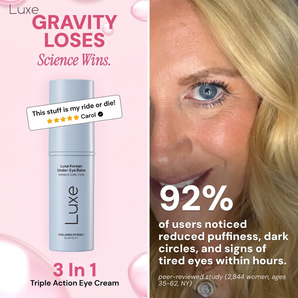Luxe Korean Under-Eye Balm - Rest optional. Bright eyes, always.