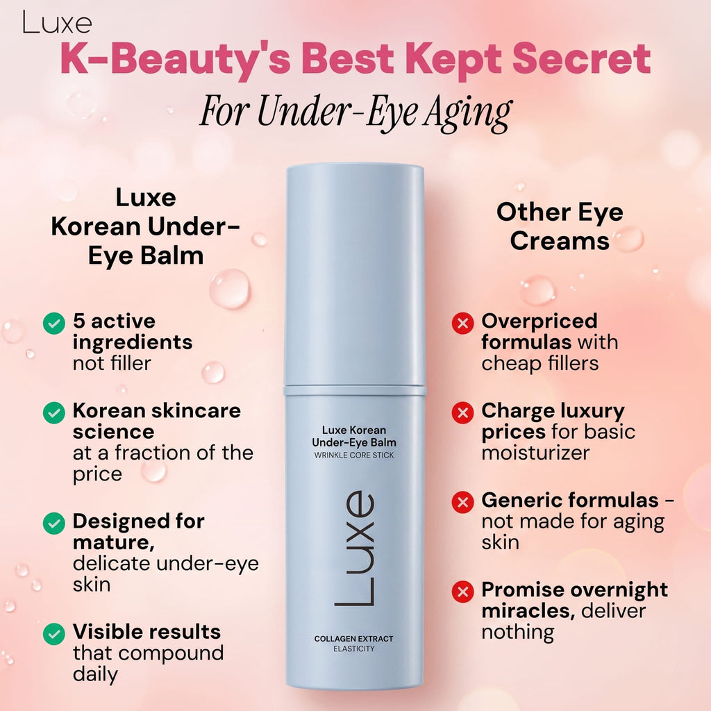 Luxe Korean Under-Eye Balm - Rest optional. Bright eyes, always.