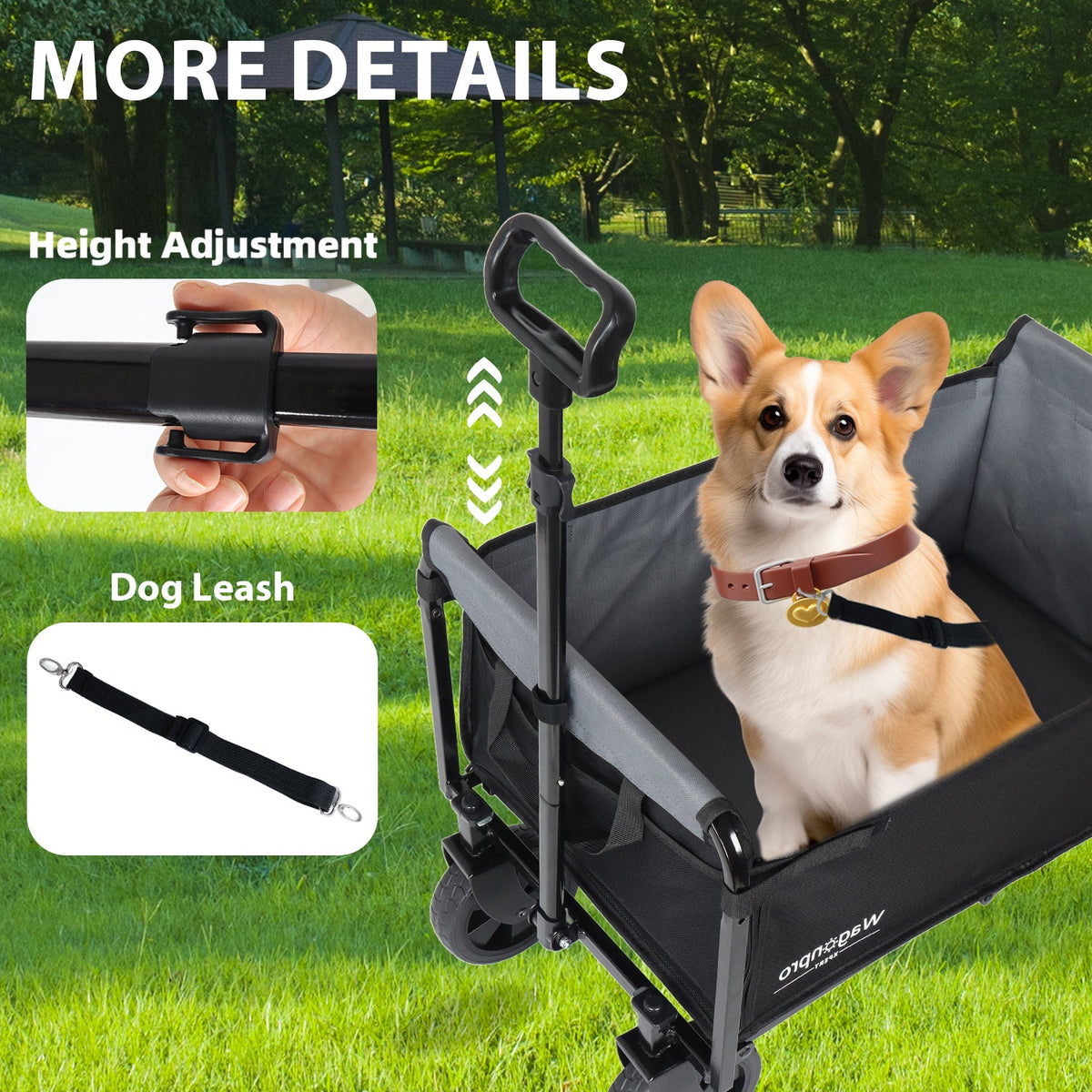 All-in-One Convertible Folding Trolley with Bench Seat - Steel